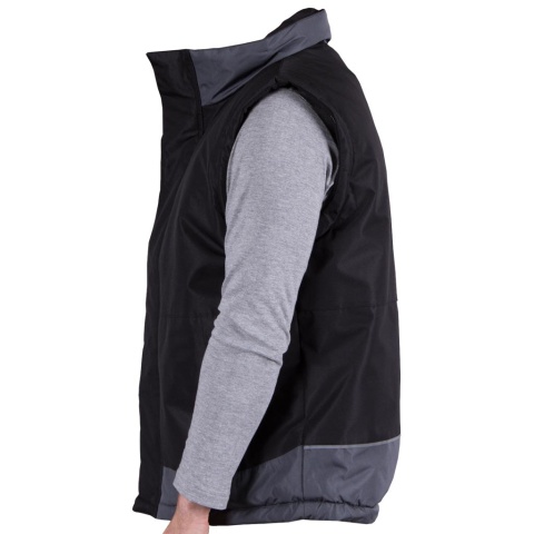 Ocieplana kamizelka robocza - z kieszeniami, odblaskowa REIS