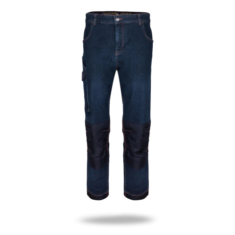 Spodnie robocze jeans HAMMER 77700 - z kieszeniami na nakolanniki