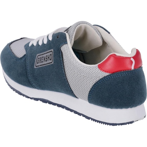 Buty Sportowe CITY – Lekkie Półbuty ze Skóry Syntetycznej i Siateczki REIS