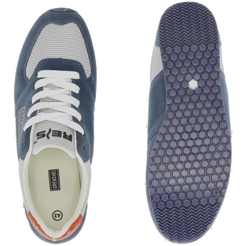 Buty Sportowe CITY – Lekkie Półbuty ze Skóry Syntetycznej i Siateczki REIS