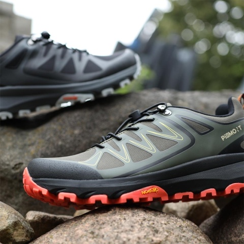 Buty Sportowe PIEMONT – Półbuty z Tkaniny Oxford i Podeszwą o Wielokierunkowej Przyczepności REIS