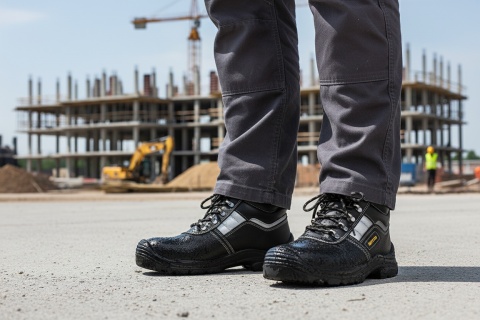 Buty ochronne trzewiki S3 rozm. 47 z metalowym podnoskiem i wkładką antyprzebiciową – antypoślizgowe MONTER