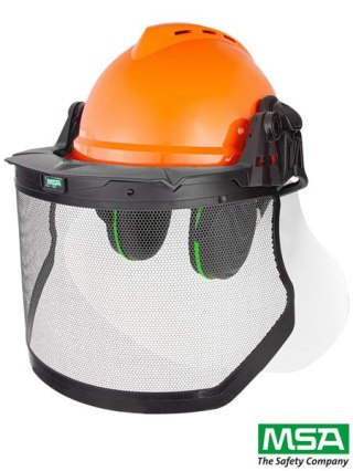 Zestaw Leśny Forestry Kit | Hełm V-Gard 500 + Słuchawki SNR 28dB + Siatka Stalowa MSA