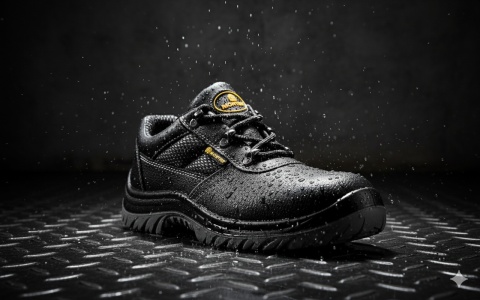 Półbuty robocze S3 rozm. 47 z metalowym podnoskiem i wkładką antyprzebiciową – antypoślizgowe MONTER