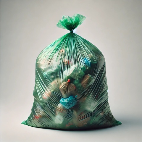 Worki na śmieci 60L 50 szt. ZIELONE