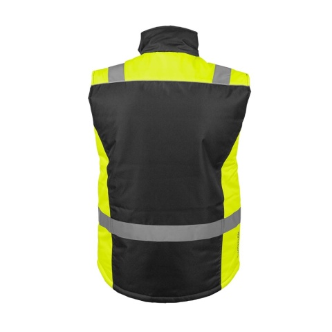 Bezrękawnik Ochronny Ocieplany | Kamizelka Robocza z Odblaskami | Wodoodporny PU L.HOLLMAN