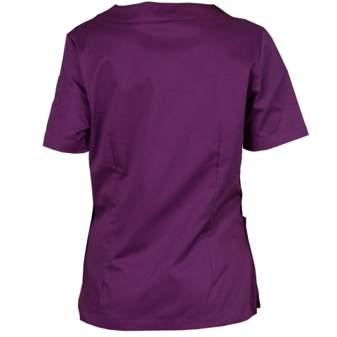 Bluza Ochronna Damska OSSIA Krótki Rękaw | Elastyczna, Oddychająca | Dekolt V, Multi-Kieszenie | Medycyna, Kosmetyka REIS