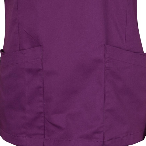 Bluza Ochronna Damska OSSIA Krótki Rękaw | Elastyczna, Oddychająca | Dekolt V, Multi-Kieszenie | Medycyna, Kosmetyka REIS