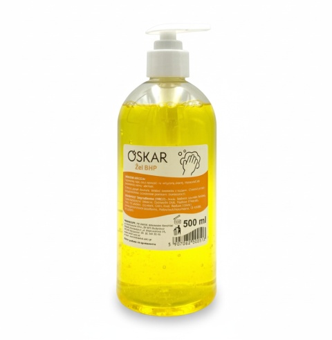 Mydło BHP w żelu 500 ml z pompką – higiena rąk w pracy OSKAR