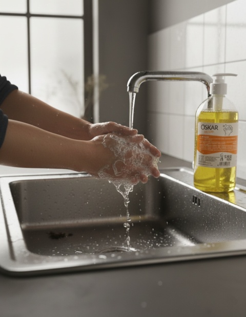 Mydło BHP w żelu 500 ml z pompką – higiena rąk w pracy OSKAR