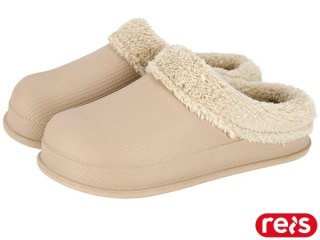 Klapki Ocieplane Futerkiem FLUFF | Lekkie Tworzywo EVA | Wsuwane REIS