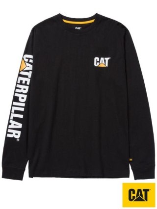Koszulka Męska CATERPILLAR Longsleeve | 100% Bawełna Ring-Spun | 200g | CAT Regular CATERPILLAR