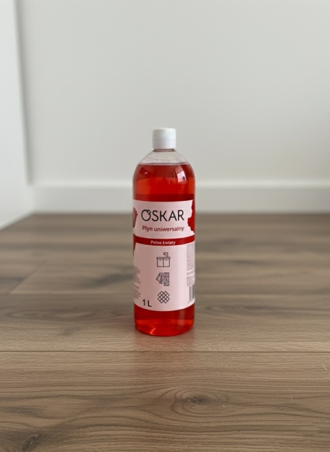 Płyn Uniwersalny 1L Kwiaty Polne | Lśniąca Czystość Bez Smug | Nabłyszczający | Do Podłóg, Okien Oskar