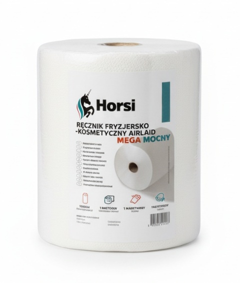 Ręcznik Fryzjersko-Kosmetyczny AIRLAND Mego Mocny 1400g | Celuloza Airlaid | 80m | Wytrzymały, Chłonny, Niepylący Horsi