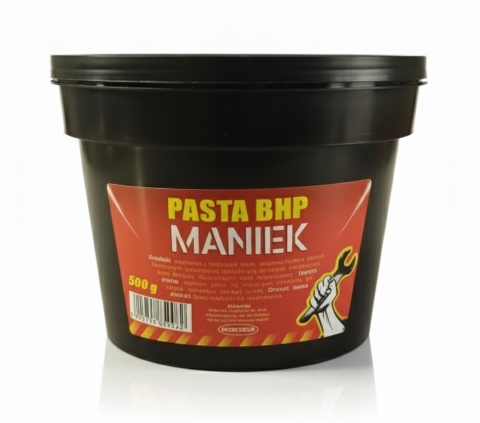 Pasta BHP do Rąk MANIEK 500g – Ścierna, Skuteczna na Oleje/Smary, Nawilżająca, Bezpieczna