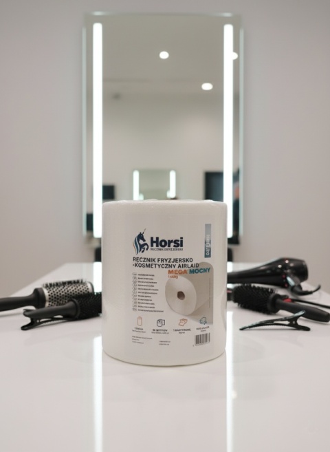 Ręcznik Fryzjersko-Kosmetyczny AIRLAND Mego Mocny 1400g | Celuloza Airlaid | 80m | Wytrzymały, Chłonny, Niepylący Horsi