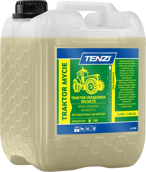 TRAKTOR MYCIE – Koncentrat do Mycia Traktorów i Maszyn Rolniczych TENZI