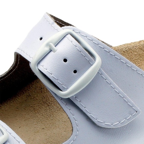 Klapki Męskie Medyczne na Korku | Skóra Naturalna | 2 Paski | EN 20347 MEDIBUT