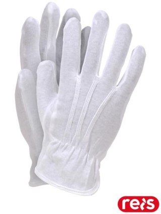 Rękawice Bawełniane BIAŁE | Poczet Sztandarowy | Wkłady | 100% Cotton REIS