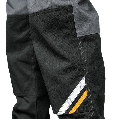 Spodnie Robocze do Pasa PROX 300g | Elementy Odblaskowe | Nakolanniki REIS