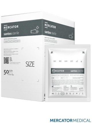 RĘKAWICE LATEKSOWE 8% VAT MERCATOR MEDICAL