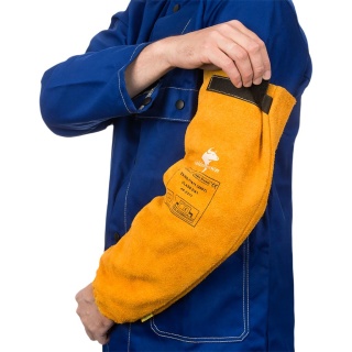Zarękawek Spawalniczy ze Skóry Bydlęcej Golden Brown™ 44-2321 (52 cm) | Weldas