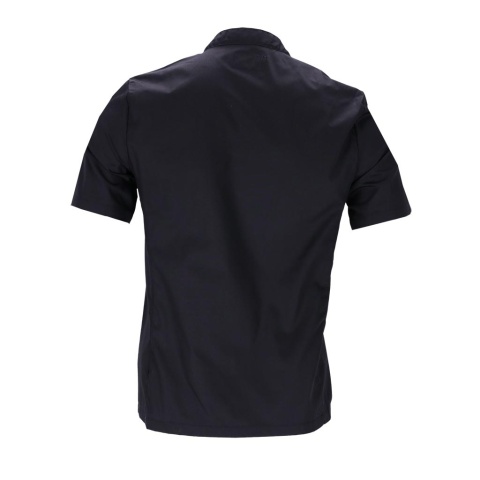 Bluza Kucharska Męska z Krótkim Rękawem Czarna | REIS