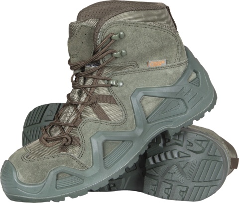 Buty taktyczne męskie - skóra zamszowa, gumowe oblanie Tactical Guard
