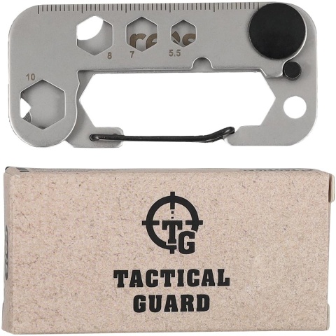 Narzędzie Kieszonkowe Multitool 9 w 1 | Stal Nierdzewna, Karabińczyk | Klucze, Śrubokręty, Otwieracz