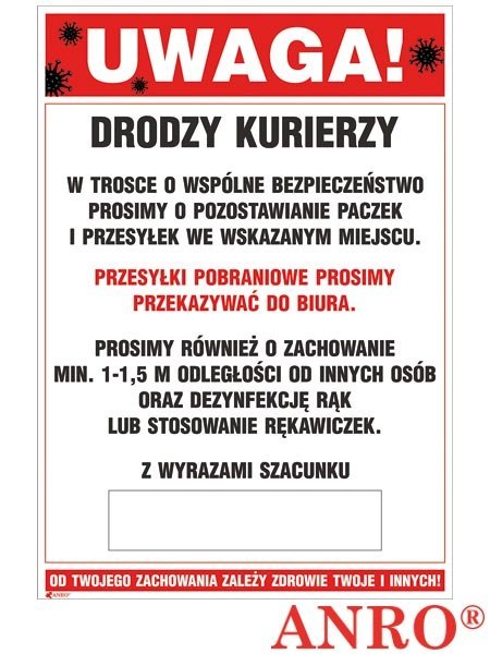 ZNAK BEZPIECZEŃSTWA ANRO