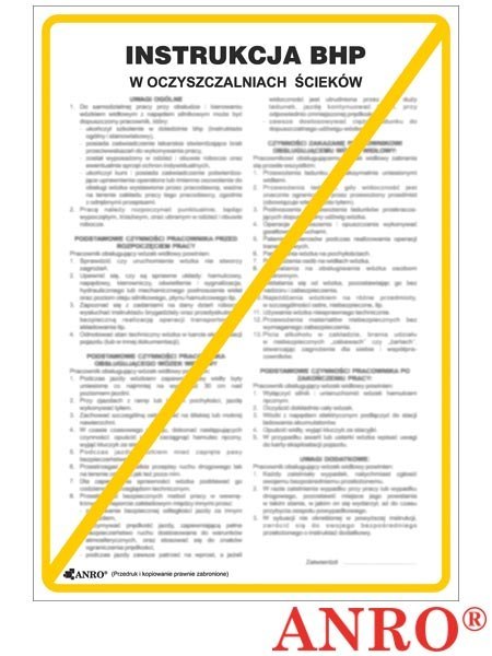 ZNAK BEZPIECZEŃSTWA ANRO