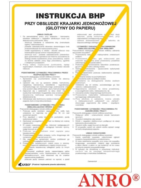 ZNAK BEZPIECZEŃSTWA ANRO