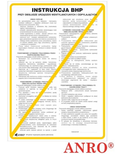 ZNAK BEZPIECZEŃSTWA ANRO