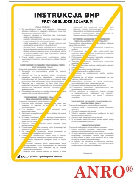ZNAK BEZPIECZEŃSTWA ANRO