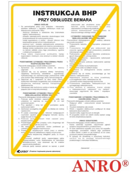 ZNAK BEZPIECZEŃSTWA ANRO