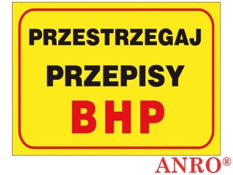 ZNAK BEZPIECZEŃSTWA ANRO
