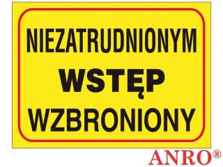 ZNAK BEZPIECZEŃSTWA ANRO