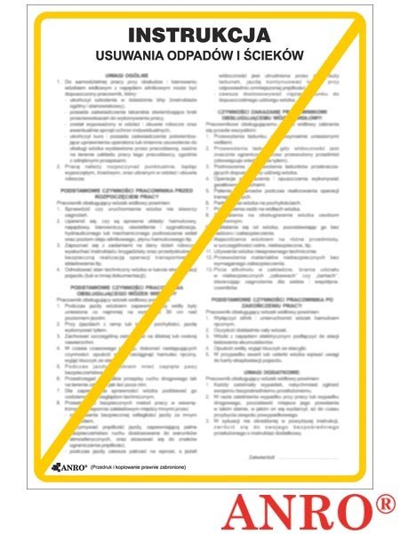ZNAK BEZPIECZEŃSTWA ANRO