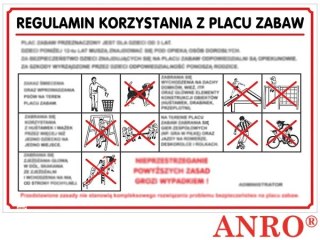 ZNAK BEZPIECZEŃSTWA ANRO