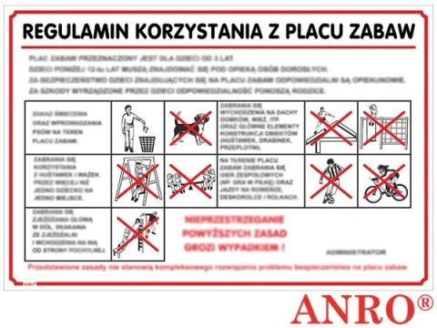ZNAK BEZPIECZEŃSTWA ANRO