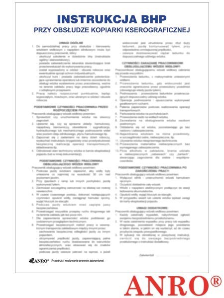ZNAK BEZPIECZEŃSTWA ANRO