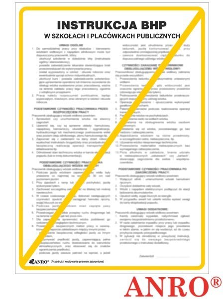 ZNAK BEZPIECZEŃSTWA ANRO