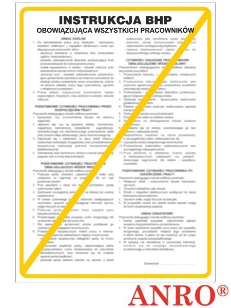 ZNAK BEZPIECZEŃSTWA ANRO