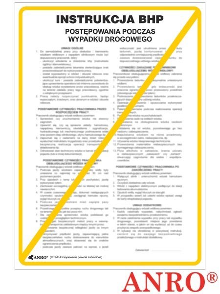 ZNAK BEZPIECZEŃSTWA ANRO