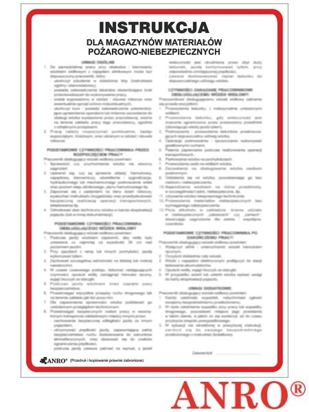 ZNAK BEZPIECZEŃSTWA ANRO