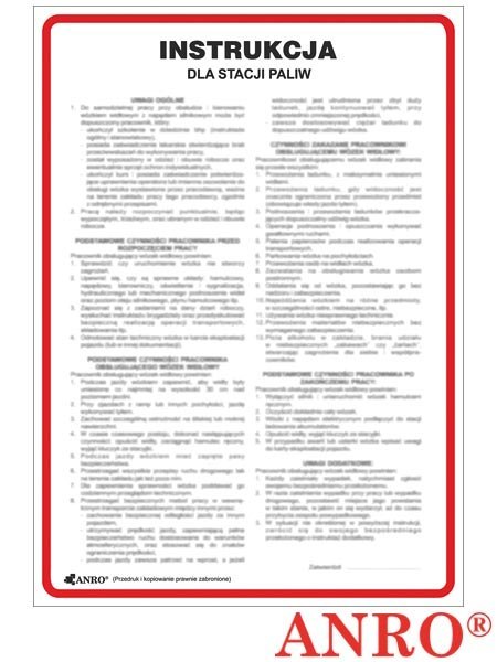 ZNAK BEZPIECZEŃSTWA ANRO