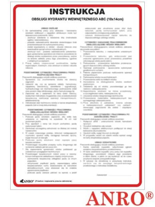 ZNAK BEZPIECZEŃSTWA ANRO