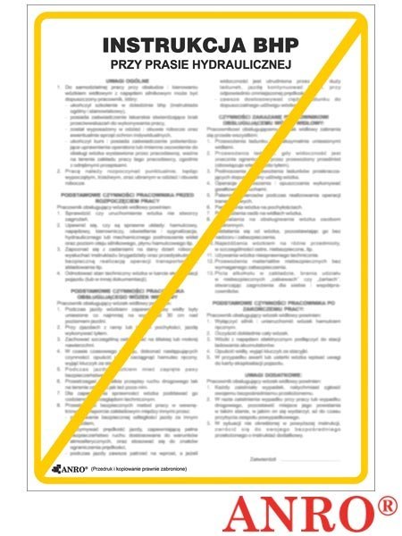 ZNAK BEZPIECZEŃSTWA ANRO