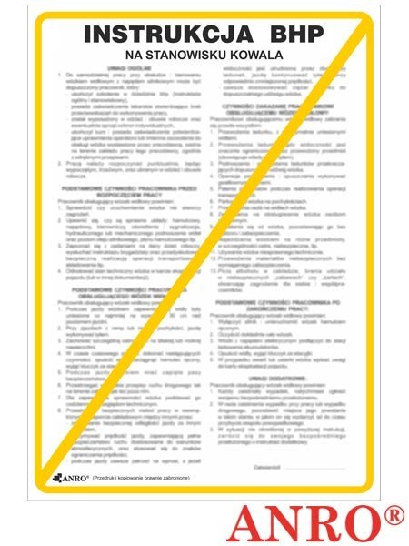 ZNAK BEZPIECZEŃSTWA ANRO