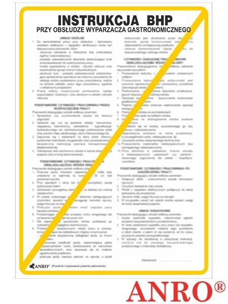 ZNAK BEZPIECZEŃSTWA ANRO